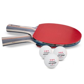 Hy-Pro Table Tennis Set - 2 Person Set, 2 Bats, 3 Balls, Storage Case, 3-Star Table Tennis Balls, Ping Pong Bats, Ping Pong Balls, 3-Star Table Tennis Balls, High Performance Bats and Balls