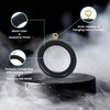 Premium 12 Pcs Wooden Curtain Drapery Rings, Black for 1