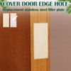 Weysat 8 Pcs 1" x 2-1/4" Door Edge Hole Filler