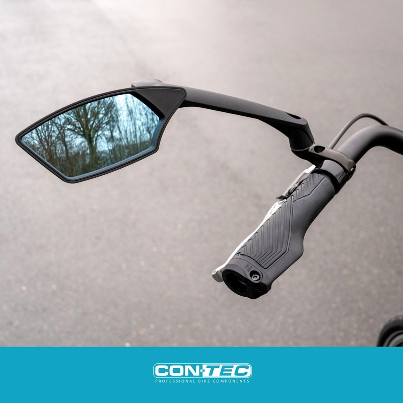 CONTEC E-View Deluxe Bicycle Mirror, E-Bike Rear View Mirror with