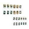 24Pcs St.Parker’s Day Press on Nails Medium Length Square Fake