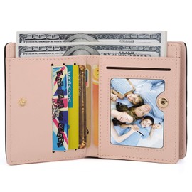 UTO Wallet for Girls Leather Vegan Small Wallet Cat Pendant Card Phone Holder Zipper Coin Women Purse 543