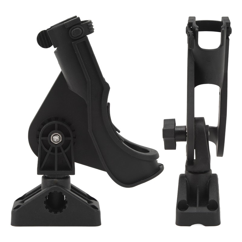 Fishing Rod Holder Clamp Base 360° Adjustable Rotating Weatherproof Open