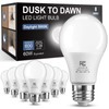 TJOY 8 Pack Dusk to Dawn Light Bulbs Outdoor, Light