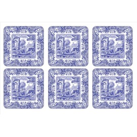 Spode Blue Italian Coasters, Set of 6