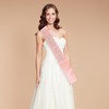Dmnnlp Bride to Be Sash, Elegant Pink Bride Sash with