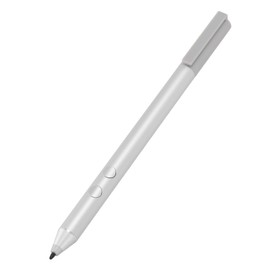 Tablet Stylus Pen, 4096 High Pressure Sensitivity Level Capacitive Stylus with Replacement Nibs Custom Buttons, Portable Digital Tablet Stylus for Writing Drawing (Silver)