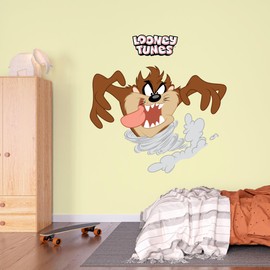 Looney Tunes Wall Sticker - Taz Tornado Wall Decal Art (120cm Width x 90cm Height)
