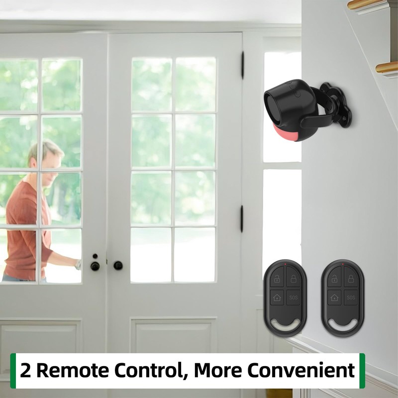 Luckydeer 125dB Loud Motion Sensor Alarm with 328ft Dual Remote