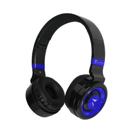 TECHMADE Foldable Bluetooth Headphones with Built-in Microphone - Hi-Fi Stereo Sound, Ergonomic Design, Universal Compatibility (Blue)