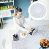 EXCEART 1 Pcs Round Lace Tablecloth 70 Inch Diameter, Christmas