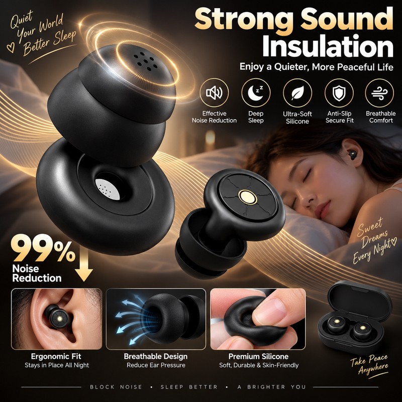 3D Sleep Eye Mask for Light Blocking – Contoured Eye