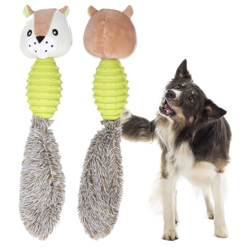 Pet Chew Toys Teeth Cleaning Biting Interactive Training Stuffed Plush