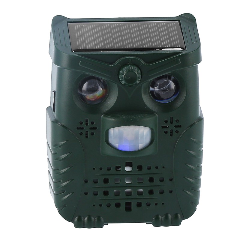 4‑Gears Solar Animal Repeller Ultrasonic Waterproof Mouse Repellent for Garden