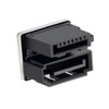 Cablecc Single SATA 7Pin Female to 360 Degree Angled 7Pin