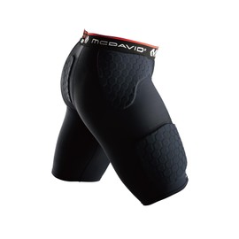 [Official] Basketball Yuta Watanabe Player's Favorite Brand McDavid HEX Padded Shorts Thigh Hip Hipbone Padded Inner Shorts Bruise Impact Absorption Protection Moisture-Wicking Quick-Dry Easy Movement