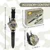 Walkie Talkie for Kids,Rechargeable Spy Walkie Talkies Watch Army Toys