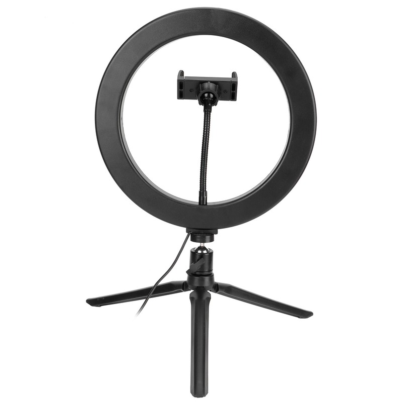 LED Ring Light 10 Levels Dimming Desktop Fill Lamp with