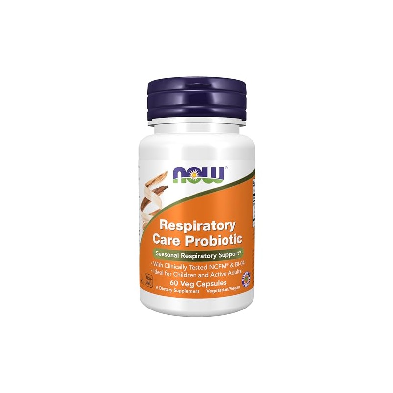 NOW Supplements, Respiratory Care Probiotic, with Clinically Tested NCFM® &