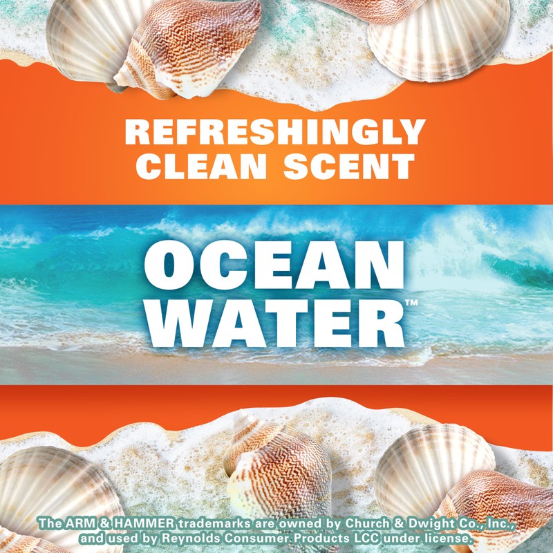 Hefty Medium Trash Bags, Ocean Water Scent, 8 Gallon, 26