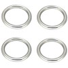 JY-MARINE Stainless Steel 316 Round Ring Welded 1/4" x 1-5/8"