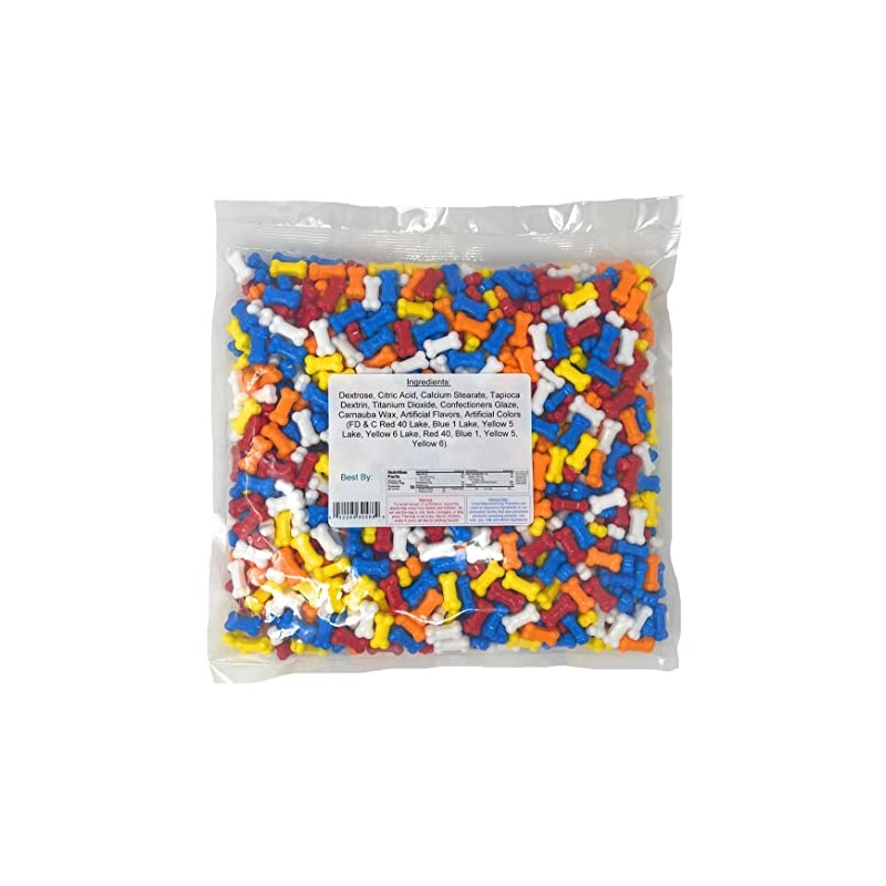 Bonz Assorted Dog Bone Shaped Candy, 2 Pound