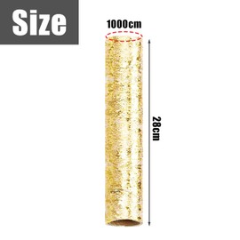 1 Piece Golden Tablecloth, Shiny Tablecloth, Gold Foil Table Runner, Golden Party Tablecloth, Golden Table Decoration, Wedding Decoration (28 cm x 10 m)