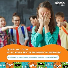 DIADIE KIDS, Desodorante para Niños, Niñas, desodorante Natural, No tapa los poros, Barra, Elimina mal olor, 60g, 2 Pack