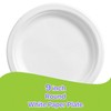 Pokanic Paper Plates White [9 inch] - [10 Pack] Heavy-Duty