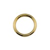 1 x Round O-Ring Brass Gold Size: 38 mm (1