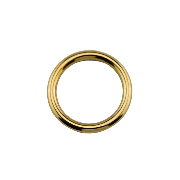 1 x Round O-Ring Brass Gold Size: 38 mm (1 1/4")