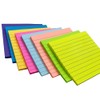 10,2 x 10,2 cm linierte Haftnotizen für Post, 8 helle