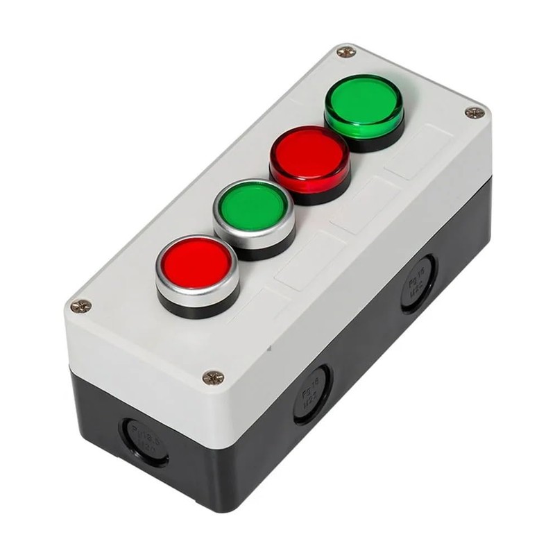 KDEGK Button Switch Control Box Plastic Hand-held self Starting Button