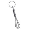 Contacto Stainless Steel Keyring Whisk Chrome with Ring