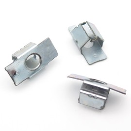 VVO Fasteners Metal Underbody Shields and Insulation Panel Fastener Clip, Silver (Pack of 10)