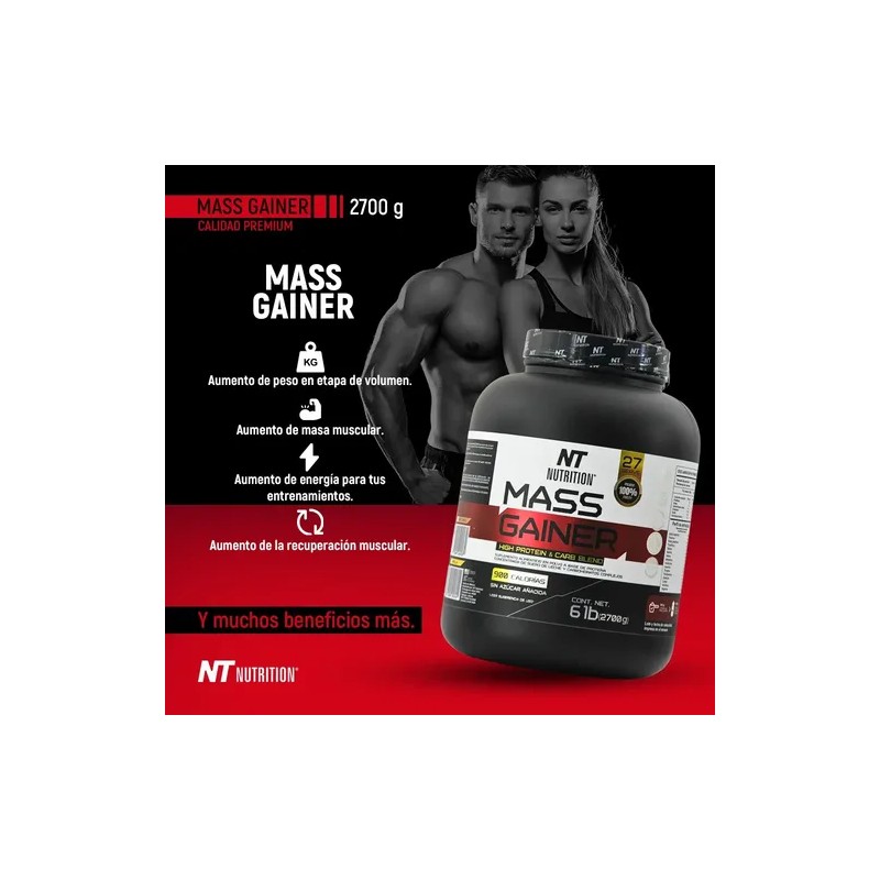 Nt Nutrition Mass Gainer Ganador De Masa Y Peso Whey