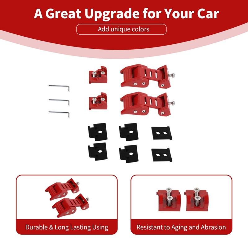 PDKLIN for Jeep Hood Latches Lock Catch Kit for Jeep