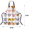 BGBDEIA Leopard Print Pattern Apron for Women Men, Adjustable Apron