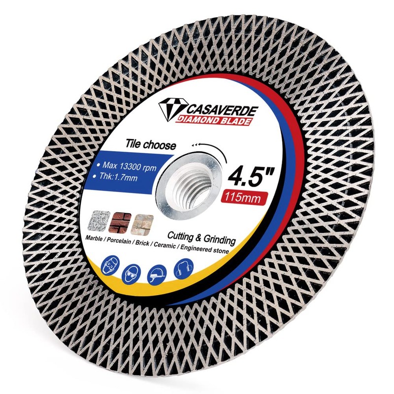 4.5" Super Tile Cutting and Grinding Blade Diamond Tile Disc