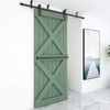 TSMST 10ft Ceiling Mount Sliding Barn Door Hardware fit 60"