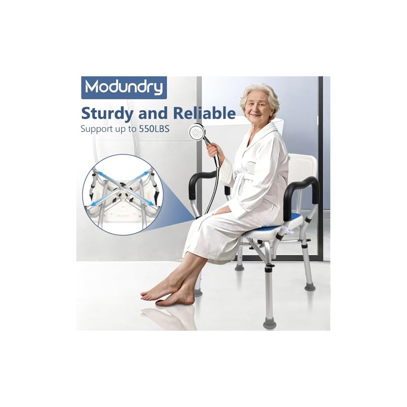 Shower Chair for Inside Shower 500lbs - Bariatric Shower Seat
