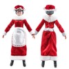 Set of 2 Figures: Santa & Mrs. Claus 8 Inch
