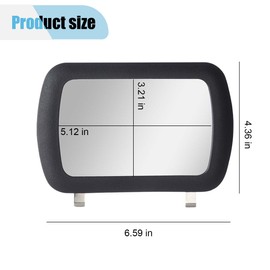 Car Sun Visor Vanity Mirror, HD Glass Car Visor Makeup Sun-Shading Mirror for Women, Clip-on Sun Visor Cosmetic Mirror, Universal Interior Accessories for Car, Truck, SUV (1PC)