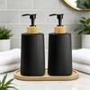 2 Pack Glass Small Soap Dispenser with Tray for Bathroom