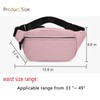 2-Zippers Fanny Pack for Men Women, Large Capacity Waterproof Crossbody