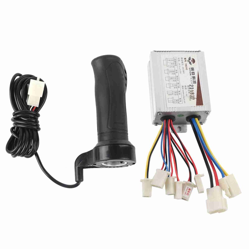 500W Motor Brushed Speed Controller &amp; Throttle Grip for Electric