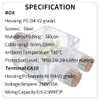 4VWIN IP68 Waterproof Junction Box 3-Way Outdoor Cable Connector for