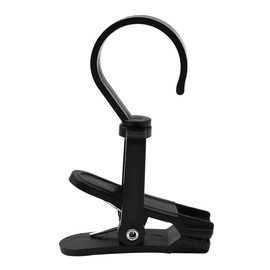 ANCLLO 12pcs Tent Canopy Clip Hooks With 360 Degree Rotating Non-Slip Hanger Clip Portable Hooks For Hanging Lanterns Clothes Curtains Bath Towels Bed Sheets Jackets (Black)