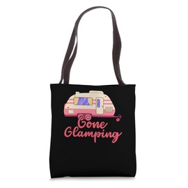 Gone Glamping Nature Camping Trip Campfire Glamper Tote Bag