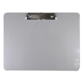 Universal Plastic Brushed Aluminum Clipboard, 1/2" Capacity Holds 8 1/2 x 14, Silver  Clip Bored Size: 11 x 8 1/2